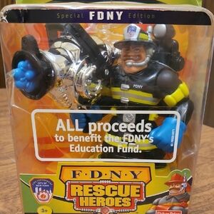 Fisher price NIB  2002 special FDNY edition rescue Billy Blazes action frigure